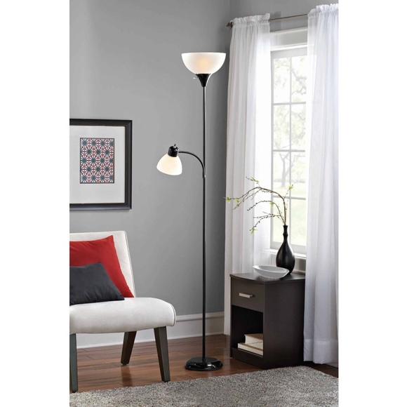 Combo Floor Lamp with Top Bulb Included - Picture 2 of 3